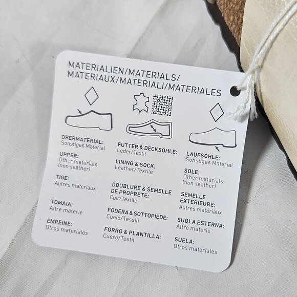 Birkenstock Mayari Graceful Pearl White Slides Sandals Size 42 Women's Size 11 - Picture 7 of 10